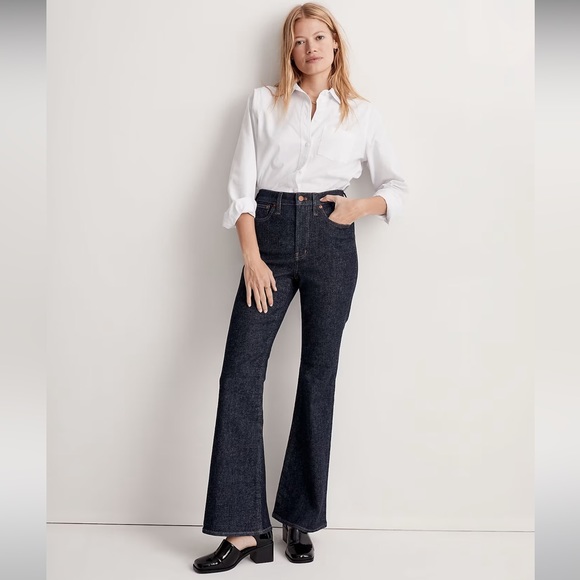 Jeans Madewell Rigid Flare Taille 28T - Denim 100% Coton - Occasion